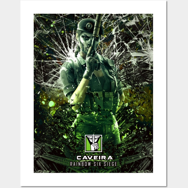 Rainbow Six Seige - Caveira Wall Art by syanart